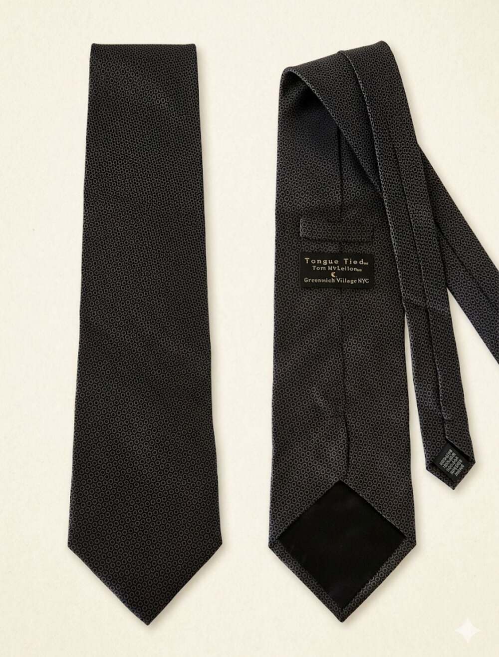 Anthracite Gray Wool tie